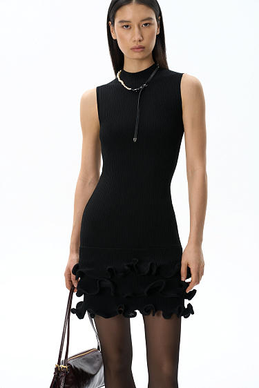 Mini dress with flounces - BRUSNIKA Women Clothes