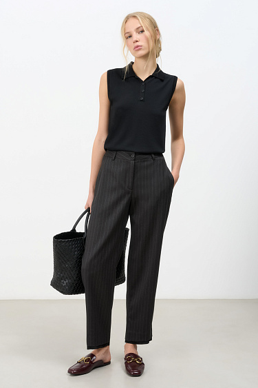 Striped wool trousers - BRUSNIKA Women Clothes