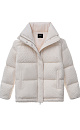 Down jacket with openwork decor - BRUSNIKA. Women clothes