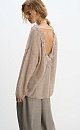 Merino wool jumper with lace - BRUSNIKA. Women clothes