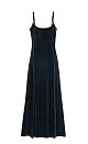 Maxi velvet dress with an animal print - BRUSNIKA. Women clothes