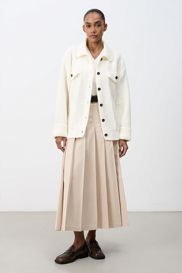 Wool knit bomber jacket  - BRUSNIKA Women Clothes