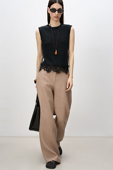 100% linen trousers - BRUSNIKA Women Clothes