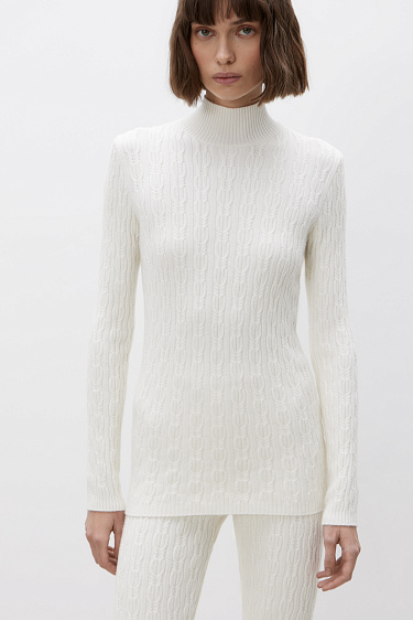 Wool and cashmere blend turtleneck - BRUSNIKA Women Clothes