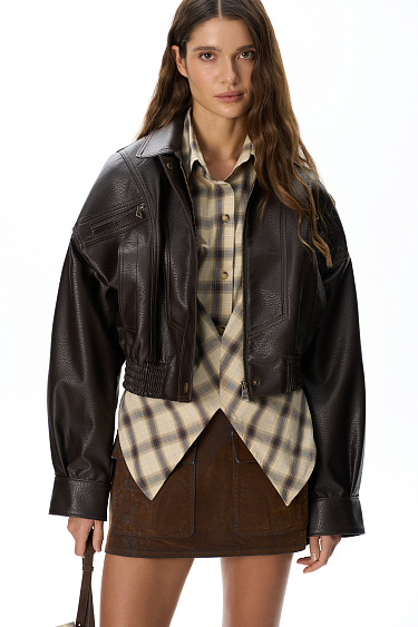 Voluminous bomber jacket - BRUSNIKA Women Clothes