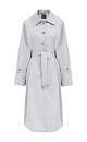 Oversized trench coat with zippered side slits - BRUSNIKA. Women clothes