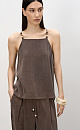 Top with thin straps - BRUSNIKA. Women clothes