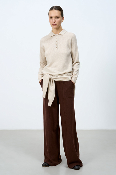 Wide cashmere trousers - BRUSNIKA Women Clothes
