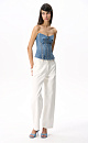 Denim corset with a zipper - BRUSNIKA. Women clothes