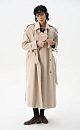 Trench coat with shoulder pads - BRUSNIKA. Women clothes