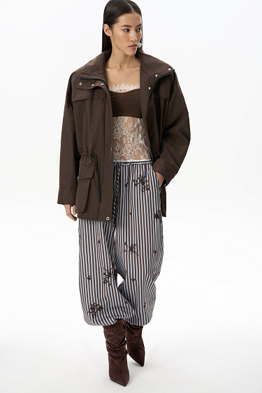 Parka with shoulder pads - BRUSNIKA Women Clothes