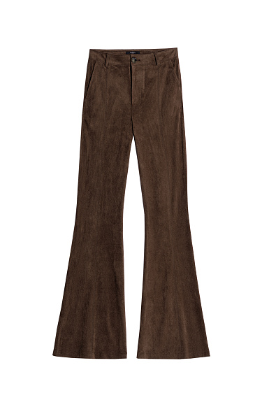 Flared suede trousers - BRUSNIKA Women Clothes