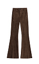 Flared suede trousers - BRUSNIKA. Women clothes