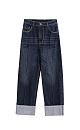 Straight jeans with pleats - BRUSNIKA. Women clothes