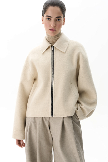 Wool zip-up jacket - BRUSNIKA Women Clothes