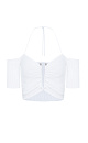 Metal detail crop top - BRUSNIKA. Women clothes