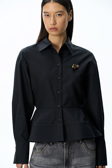 shirt with a ruffle - BRUSNIKA Women Clothes