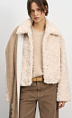 Short fur coat lined with synthetic padding - BRUSNIKA. Women clothes