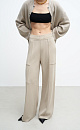 Straight-cut knitted trousers - BRUSNIKA. Women clothes