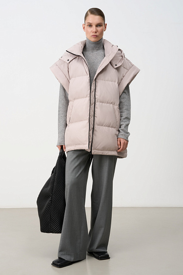 Oversized puffer vest - BRUSNIKA Women Clothes