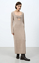 Knitted dress with top - BRUSNIKA. Women clothes