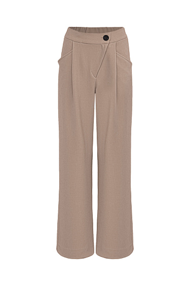 Wide trousers with stitching details - BRUSNIKA Women Clothes
