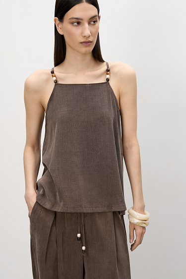 Top with thin straps - BRUSNIKA Women Clothes