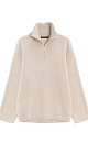 Jumper with a stand collar and a zippe - BRUSNIKA. Women clothes