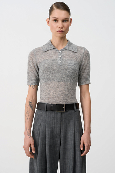 Knitted wool T-shirt - BRUSNIKA Women Clothes