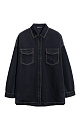 Printed Denim Shirt - BRUSNIKA. Women clothes