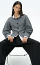 Magnetic-button jacket with decoration - BRUSNIKA. Women clothes
