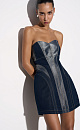 Corseted Denim Dress - BRUSNIKA. Women clothes
