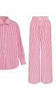 Striped cotton set - BRUSNIKA. Women clothes
