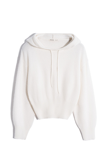 Raccoon fur hoodie - BRUSNIKA Women Clothes