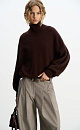 Fox-fur jumper with a high collar - BRUSNIKA. Women clothes