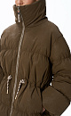 Voluminous down jacket with suede effect - BRUSNIKA. Women clothes
