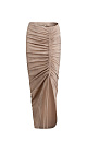 Midi skirt with drawstring - BRUSNIKA. Women clothes