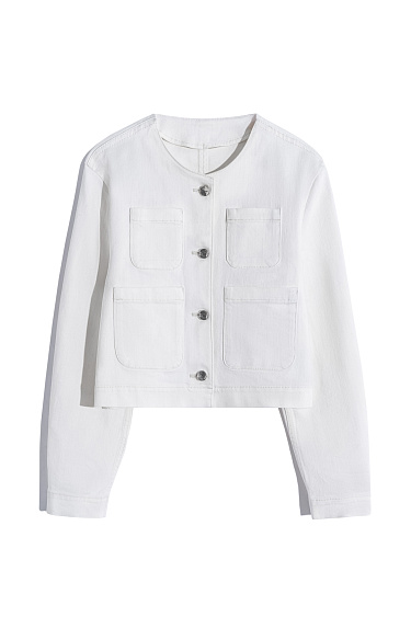 Denim jacket with patch pockets - BRUSNIKA Women Clothes