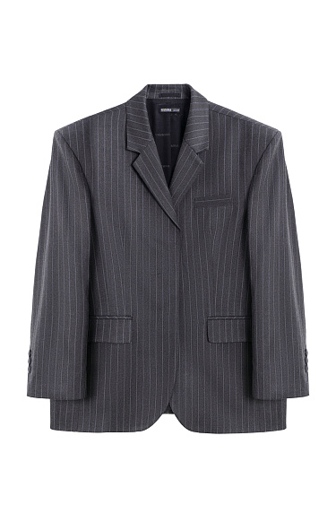 Single-breasted striped jacket - BRUSNIKA Women Clothes
