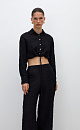 Cropped cotton gauze shirt - BRUSNIKA. Women clothes