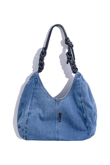 Denim drawstring bag - BRUSNIKA Women Clothes