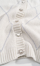 Wool and cashmere cardigan with an Argyle pattern - BRUSNIKA. Women clothes