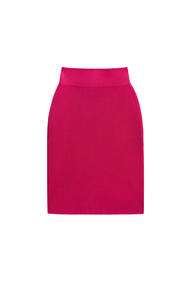 Knitted viscose mini skirt - BRUSNIKA Women Clothes