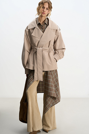Short trench coat - BRUSNIKA Women Clothes