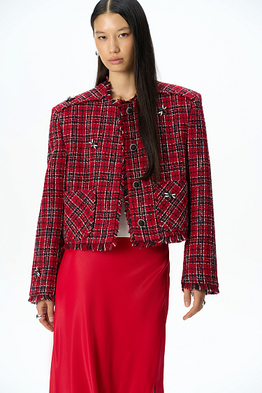 Boucled jacket made of wool - BRUSNIKA Women Clothes