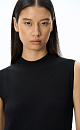 Knitted dress with a stand-up collar - BRUSNIKA. Women clothes