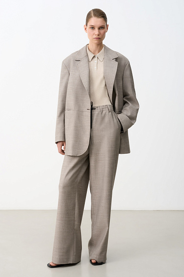 Wide trousers with drawstring - BRUSNIKA Women Clothes