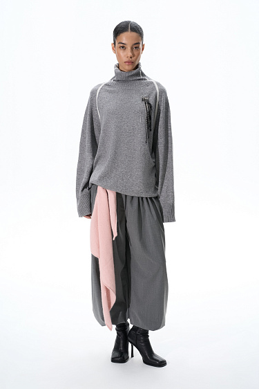 Knit jumper with stripes - BRUSNIKA Women Clothes