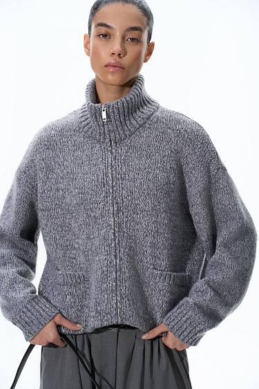 bomber jacket made of extra-fine Merino wool - BRUSNIKA Women Clothes