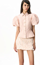 Jacquard jacket with a Basque - BRUSNIKA. Women clothes